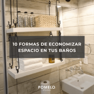 10 formas de economizar espacio en tus baños